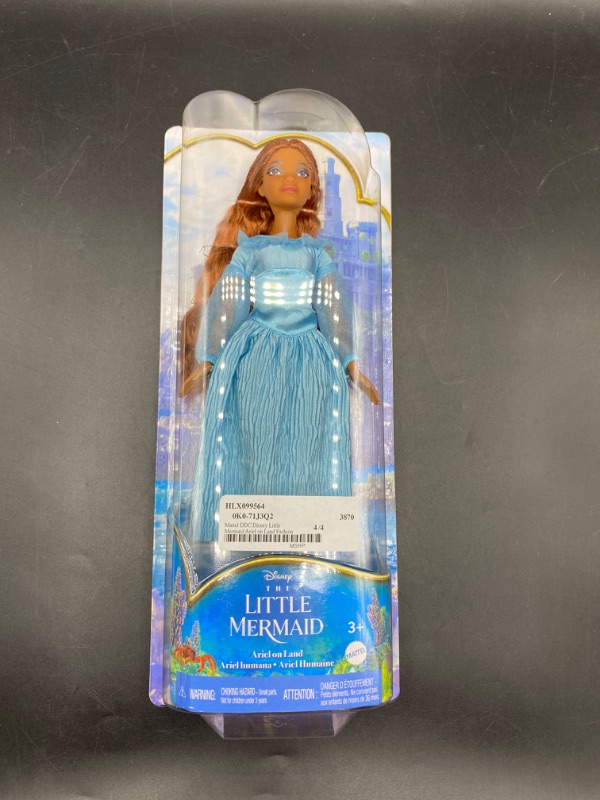 Photo 2 of Disney the Little Mermaid Ariel Fashion Doll on Land in Signature Blue Dress
