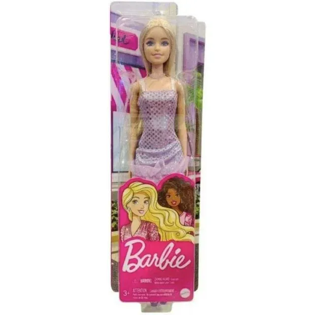 Photo 2 of MATTEL Barbie in a Purple Polka Dot Dress

