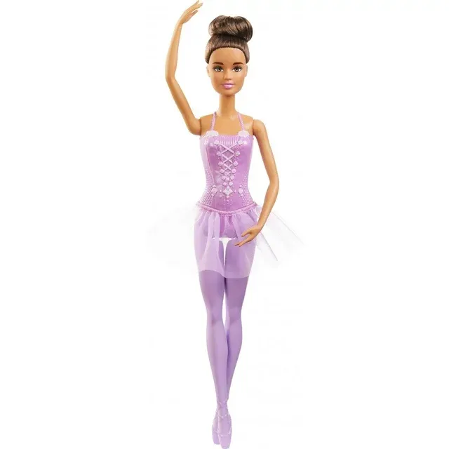 Photo 1 of Barbie Career Ballerina Doll with Tutu and Sculpted Toe Shoes, Brunette Hair
