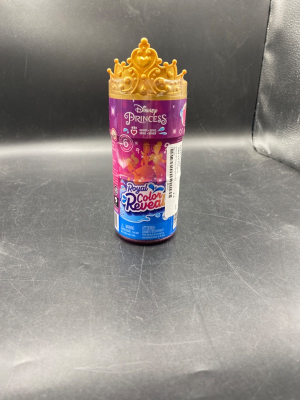 Photo 1 of Mattel Disney Princess Small Doll Royal Color Reveal with 6 Surprises Including 1 Character Figure and 4 Accessories (Dolls May Vary)
