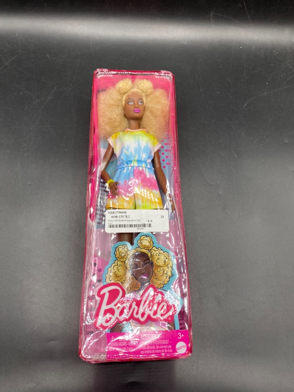 Photo 2 of Barbie Fashionistas Doll 180 - Blonde Afro Tie-Dye Romper & Bracelet