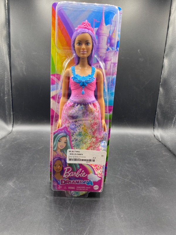 Photo 2 of Barbie Dreamtopia Royal Removable Skirt Doll, Purple
