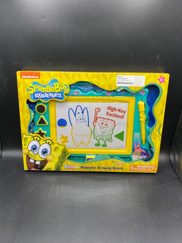 Photo 2 of SpongeBob Squarepants Magnetic Drawing Board with Stylus and 3 Stamps, for Boys or Girls

