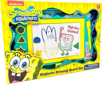 Photo 1 of SpongeBob Squarepants Magnetic Drawing Board with Stylus and 3 Stamps, for Boys or Girls
