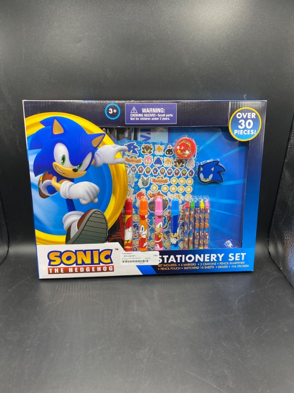 Photo 2 of Sonic 30pc Stationery Set in Box - STICKERS, MARKER & MORE
