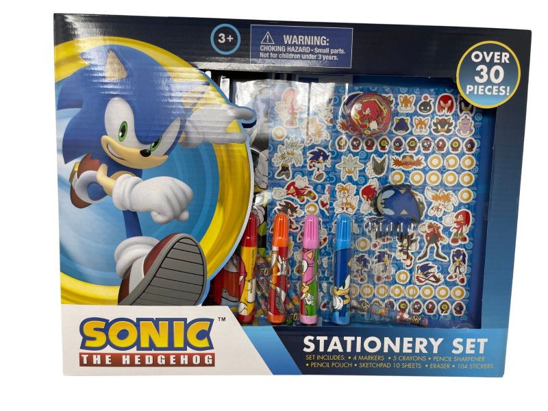 Photo 1 of Sonic 30pc Stationery Set in Box - STICKERS, MARKER & MORE
