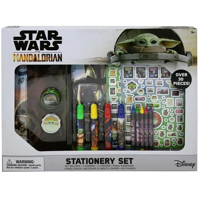 Photo 1 of Star Wars The Mandalorian Over 30 Piece Coloring Art and School Supplies Stationary Set
