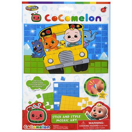 Photo 1 of CoComelon Stick Style Mosaic Art Kit
