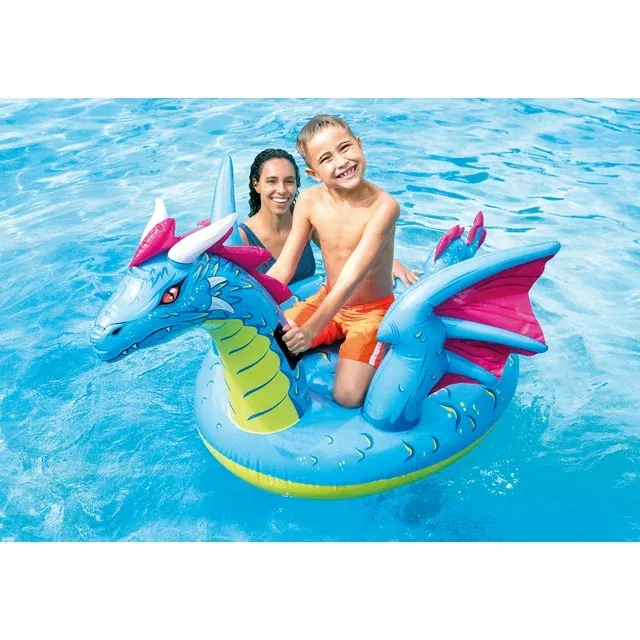 Photo 2 of Intex Inflatable Dragon Ride-On Pool Float, Ages 14+
