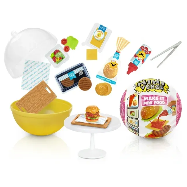 Photo 1 of Make It Mini Food Diner Series 3 Mini Collectibles, MGA's Miniverse, Blind Pack, DIY, Resin Play, Replica Food, Not Edible, Collectors, 8+
set of 2 
