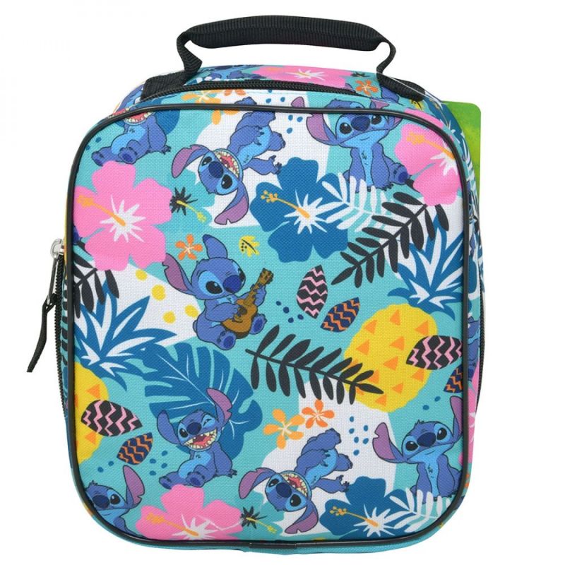 Photo 1 of Lilo & Stitch Disney Hawaiian Print Lunch Bag Blue
