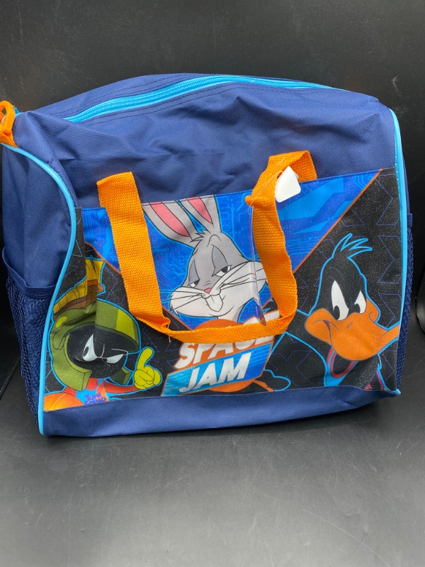 Photo 2 of Space Jam Duffel Bag Small Travel Bugs Bunny Daffy Duck Looney Tunes Boys
