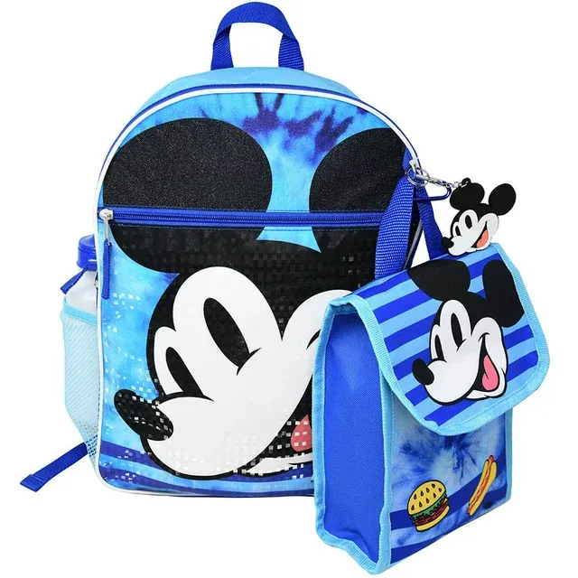 Photo 1 of Walt Disney Mickey Mouse Backpack with Lunch Bag set 16" Blue
