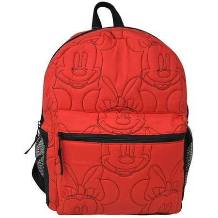 Photo 1 of Minnie Mouse Red Quilted Embroidered Backpack
