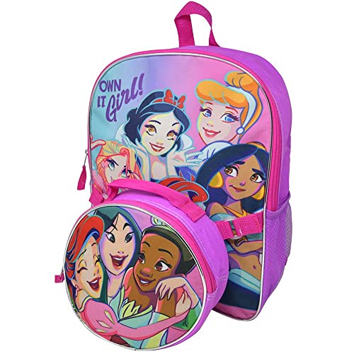 Photo 1 of Disney Princess Backpack and Lunch Bag set 16" Pink
