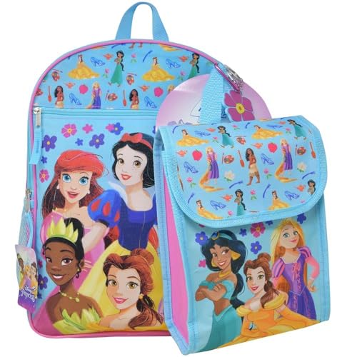 Photo 1 of Disney Princess 16" Backpack 4pc Set with Lunch Kit, Key Chain & Carabiner
