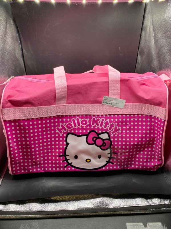 Photo 2 of Hello Kitty 865302 Polyester Hello Kitty Bright Pink Duffle Bag Bright Pink
