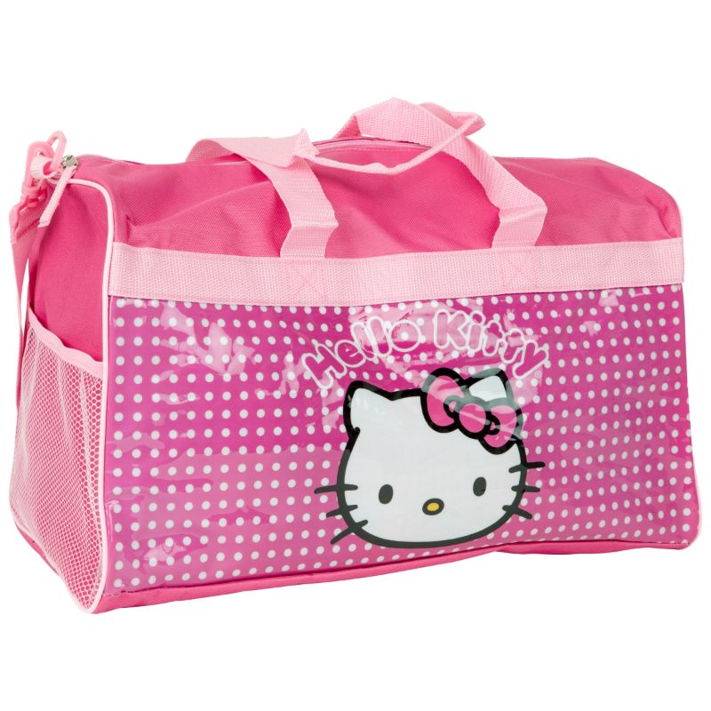 Photo 1 of Hello Kitty 865302 Polyester Hello Kitty Bright Pink Duffle Bag Bright Pink
