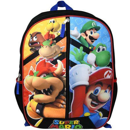 Photo 1 of Super Mario Bros 16 Backpack - Let Go Go Go
