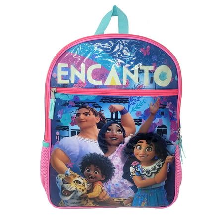 Photo 1 of Encanto Backpack 16" Disney Girls Isabel Mirabel Luisa Antonio Madrigal Family
