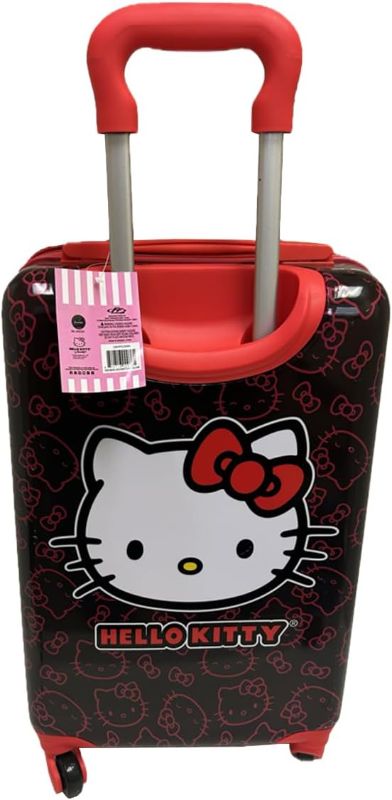 Photo 2 of Fast Forward Sanrio Hello Kitty Luggage for Girls, Kid Suitcases for Toddlers, 20 Inch Hard-Sided Tween Spinner Luggage, Kids Carry-On Luggage with Wheels
