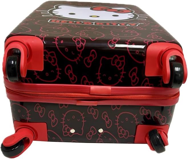 Photo 4 of Fast Forward Sanrio Hello Kitty Luggage for Girls, Kid Suitcases for Toddlers, 20 Inch Hard-Sided Tween Spinner Luggage, Kids Carry-On Luggage with Wheels
