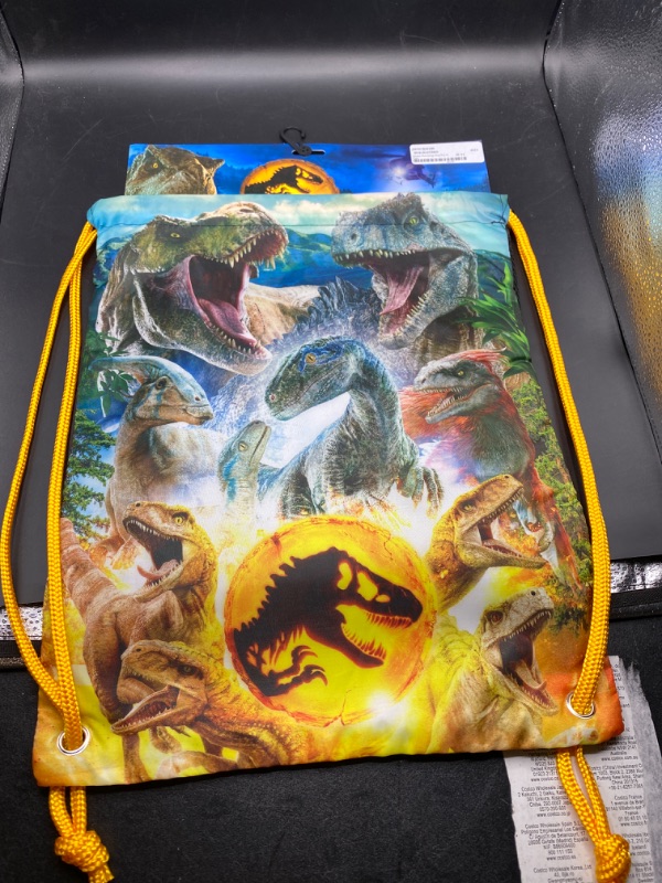 Photo 1 of Jurassic World Drawstring Tote Backpack
