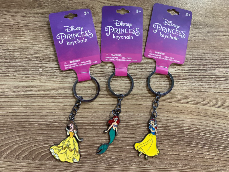 Photo 1 of 3 Pack Disney Princess Keychain Bundle