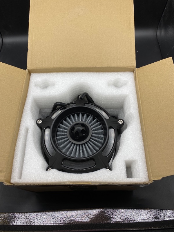 Photo 2 of For harley air cleaner filter intake Dyna Low Rider Sportster XL883 1200 Softail Breakout Touring Ultra street road king electra tri glide (B- For softail dyna 99-15, touring 01-07)
