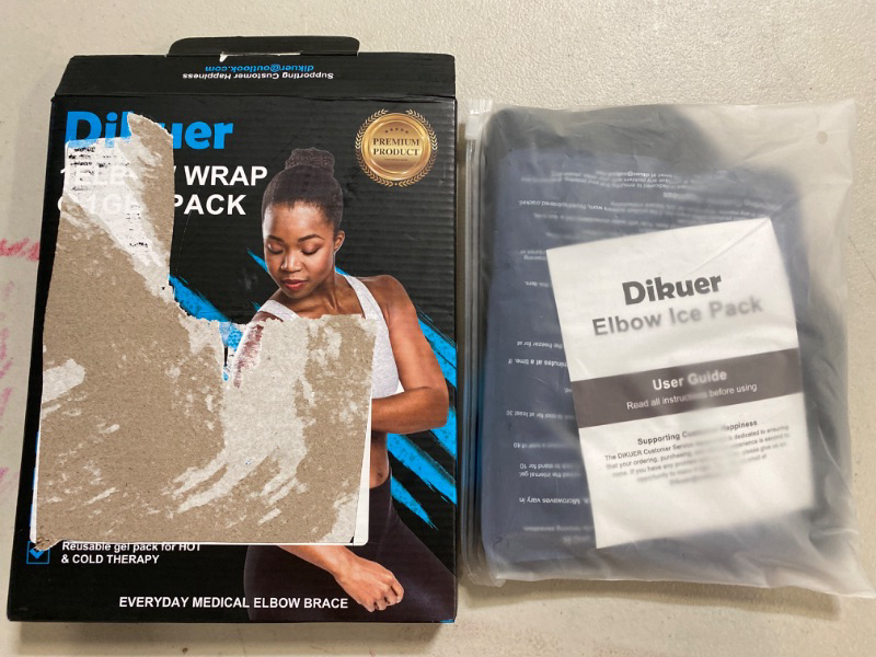 Photo 2 of Elbow Ice Pack Wrap for Tendonitis and Tennis Elbow, Elbow Arm Brace with Gel Ice Pack for Tennis Elbow Relief for Men and Women
