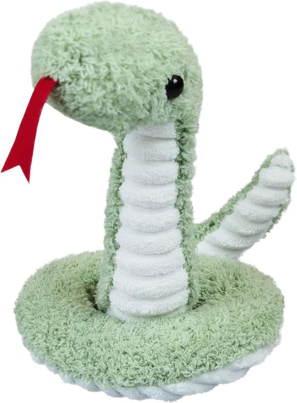 Photo 1 of Green Plush Snake Stuffed Animal Toy, Soft Cuddly Plushie Hugger Toy for Boys & Girls, Birthday Gifts for Kids or Girlfriend, 17"
