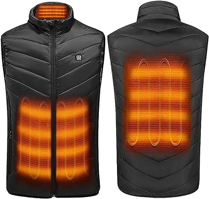 Photo 1 of Heated Vest,5V USB Charging Electric Heating Vest Jacket Washable for Men Outdoor Fishing (Battery not Included)  size XL