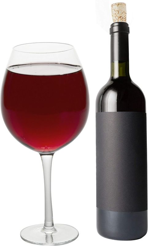 Photo 1 of Extra Large Wine Glass - 33.5 oz per Giant Glass - Holds a Full Bottle of Wine or XL Cocktail - Oversized Fun Glassware for Bachelorette, Birthdays & College - Jumbo Glasses for Cocktail Parties
