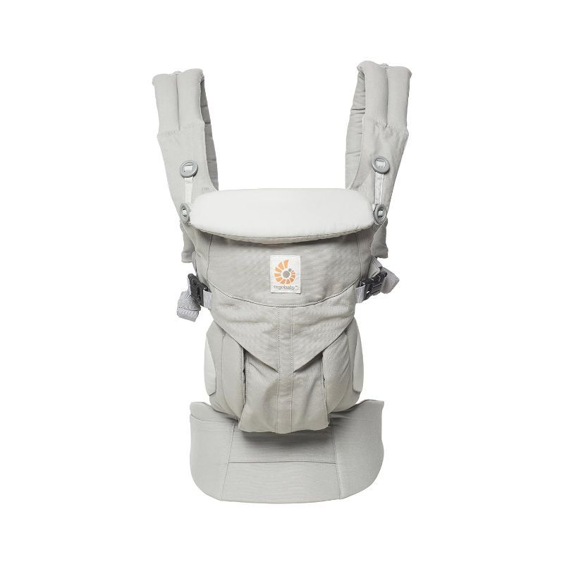 Photo 1 of Ergobaby Omni 360 Classic All-Position Baby Carrier for Newborn to Toddler with Lumbar Support (7-45 Pounds), Pearl Grey, One Size (Pack of 1)
