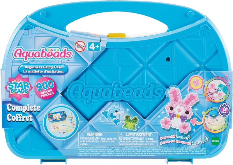 Photo 1 of Aquabeads Beginners Carry Case - Fun and Creative Arts & Crafts Bead Kit for Kids Ages 4 and Up - Includes Over 900 Beads
