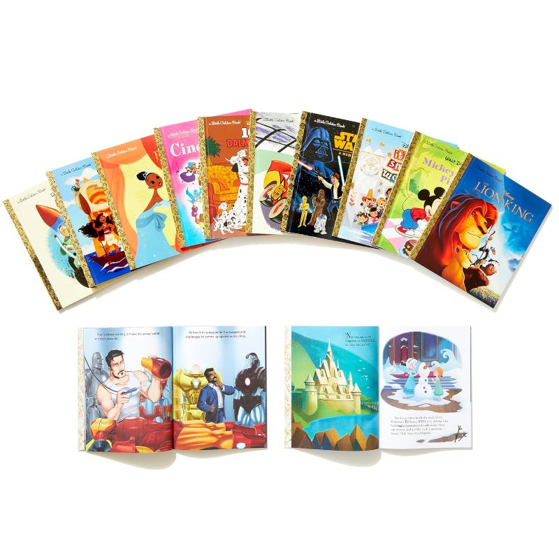 Photo 3 of Disney's 100th Anniversary Boxed Set of 12 Little Golden Books (Disney) Hardcover