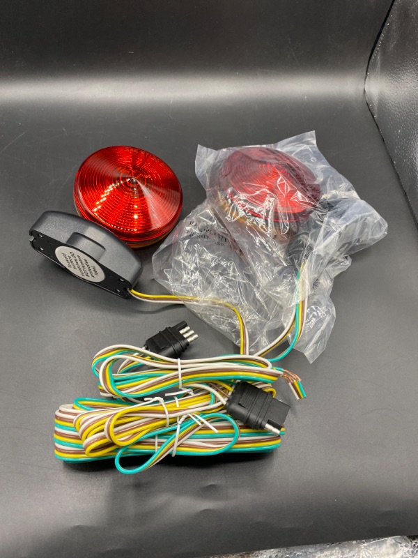 Photo 2 of MaxxHaul 80778 Magnetic Towing Light Kit (Dual Sided for RV, Boat, Trailer and More DOT Approved)
