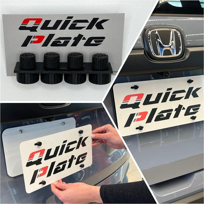 Photo 1 of Magnetic License Plate Mount Holder - Quick, Non-Damaging & Secure - Affix Your Temporary Dealer Plate for Test Drive or Demo (Low Profile)
