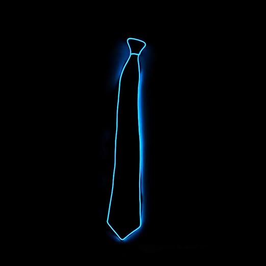 Photo 1 of LED Necktie Adjustable Light Up Tie, Novelty Necktie Party Glowing LED Tie
