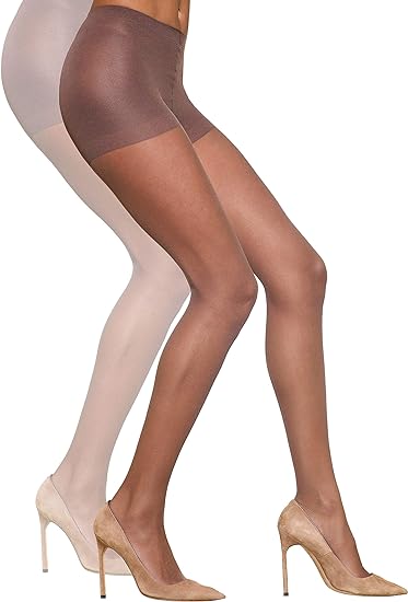 Photo 1 of Size M-L Silkies Women's Ultra Sheer Control Top Pantyhose (2 Pair Pack) - Lightweight, Comfortable, Perfect Fit
