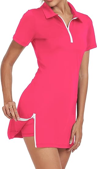 Photo 1 of (S) Womens Two Piece Tennis Golf Dress Active Athletic Exercise Sports Wear Dresses for Women with Pocket Separate Shorts- size small