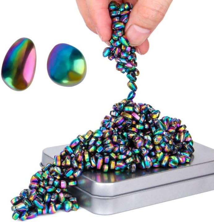 Photo 1 of Ferrite Putty,Colorful Over 500 Weak Magnetic Ferrite Stones,Satisfying Magnet Rocks Desk Toys for Office and Fidget Toys for Adults
