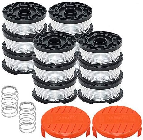 Photo 1 of prime&swift Weed Eater Replacement Parts fit for Black&Decker AF-100 GH600 GH900,Replacement RC-100-P Spools Caps&Springs and 30ft 0.065" String Trimmer Line,(12 Spools+2 Cap+2 Spring)
