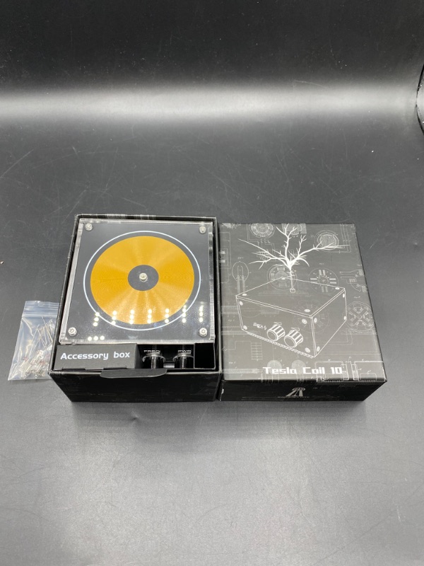 Photo 3 of Music Tesla Coil Wireless Transmission Experiment Arc Plasma Coil Desktop Toy Science Education kit Model TS102
