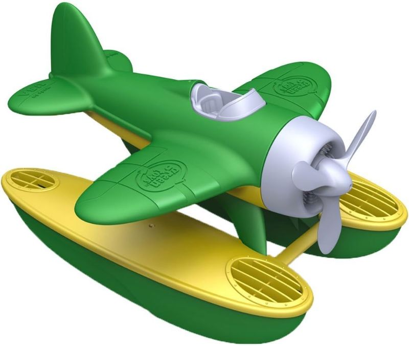 Photo 1 of Green Toys Seaplane in Green Color - BPA Free, Phthalate Free Floatplane for Improving Pincers Grip. Toys and Games ,9 x 9.5 x 6 inches
