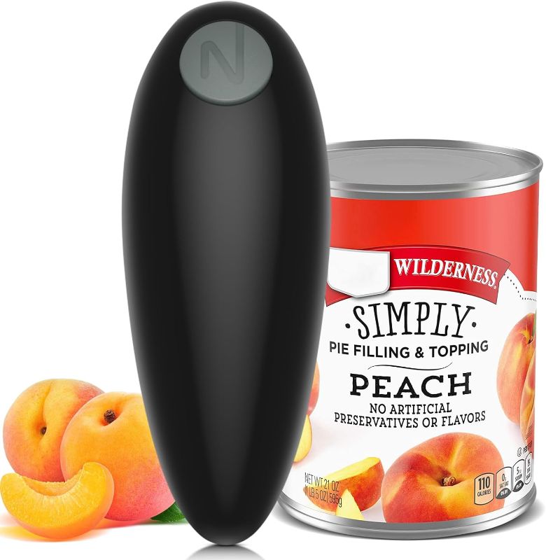 Photo 1 of Electric Can Opener, Open Your Cans with A Simple Push of Button, Automatic Can Opener Smooth Edge, Electric Can Openers for Kitchen Arthritis and Seniors, Best Kitchen Gadget for Almost Size Can
