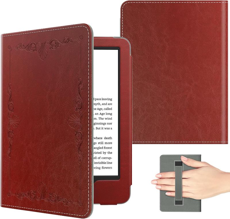 Photo 1 of MoKo Case Fits All-New 6" Kindle (11th Generation, 2022 Release)/Kindle (10th Generation, 2019)/Kindle (8th Gen,2016),Ultra Lightweight PU Shell Cover with Auto Wake/Sleep, Vintage Style
