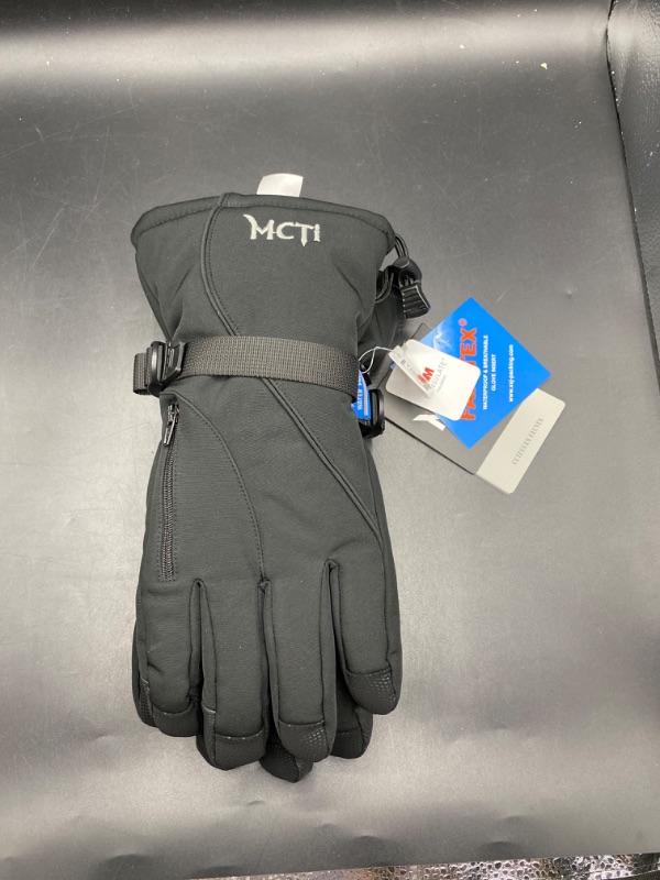 Photo 2 of MCTi Waterproof Mens Ski Gloves Winter Warm 3M Thinsulate Snowboard Snowmobile Cold Weather Gloves- size medium
