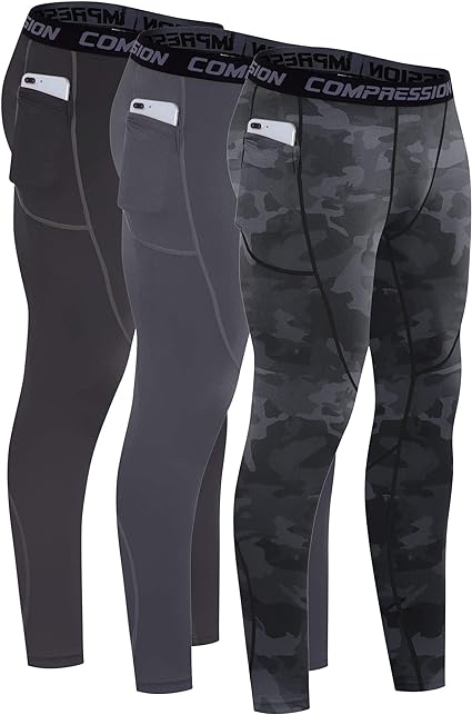 Photo 1 of size 4XL - Milin Naco Men's Compression Pants Compression Leggings Sports Compression Pants & Tights Running Tights Ski Base Layer