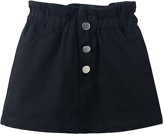 Photo 1 of Mud Kingdom Girls Denim Skirt Ruffle Elastic Waist A-Lined Mini Skorts Summer- size 3T
